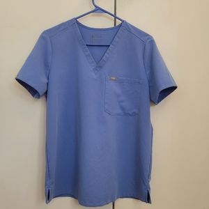FIGS Catarina one pocket scrub shirt- ceil blue MEDIUM